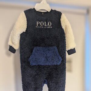 Polo Ralph Lauren Cozy One-Piece Outfit - Size 6 Months - New with Tags